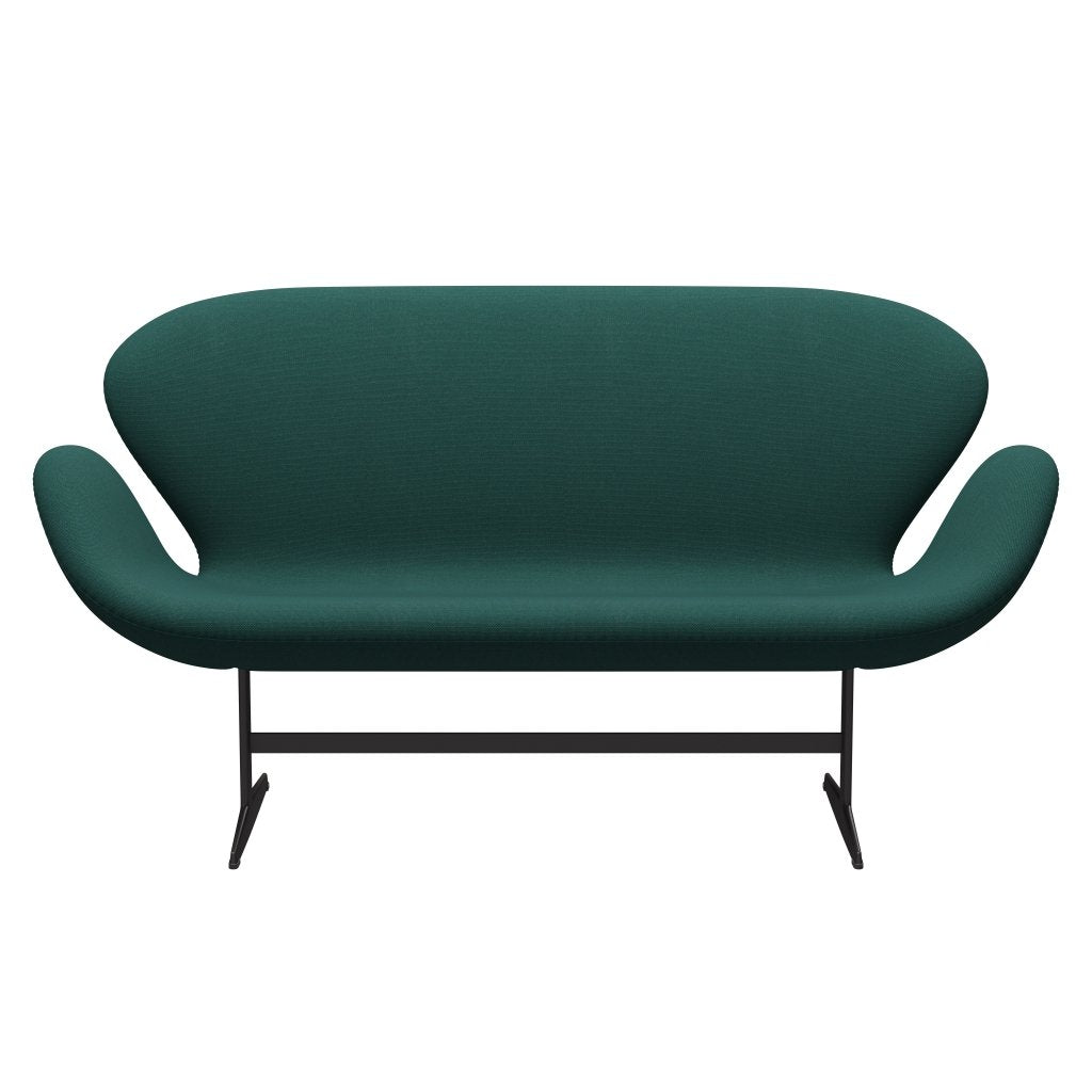 [product_category]-Fritz Hansen Swan Sofa 2 Seater, Warm Graphite/Steelcut Trio Dark Green-Fritz Hansen-3321-STR976-WGBASE-FRI-1
