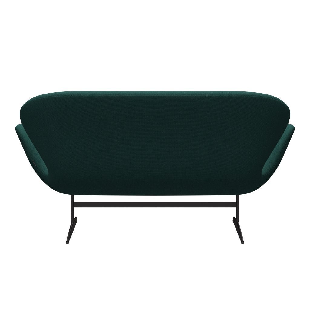 [product_category]-Fritz Hansen Swan Sofa 2 Seater, Warm Graphite/Steelcut Trio Dark Green-Fritz Hansen-3321-STR976-WGBASE-FRI-4
