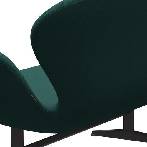 [product_category]-Fritz Hansen Swan Sofa 2 Seater, Warm Graphite/Steelcut Trio Dark Green-Fritz Hansen-3321-STR976-WGBASE-FRI-5