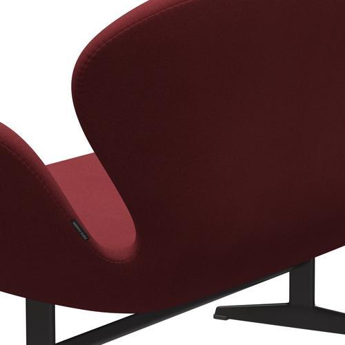 [product_category]-Fritz Hansen Swan Sofa 2 Seater, Warm Graphite/Steelcut Trio Dark Red-Fritz Hansen-3321-STR686-WGBASE-FRI-5
