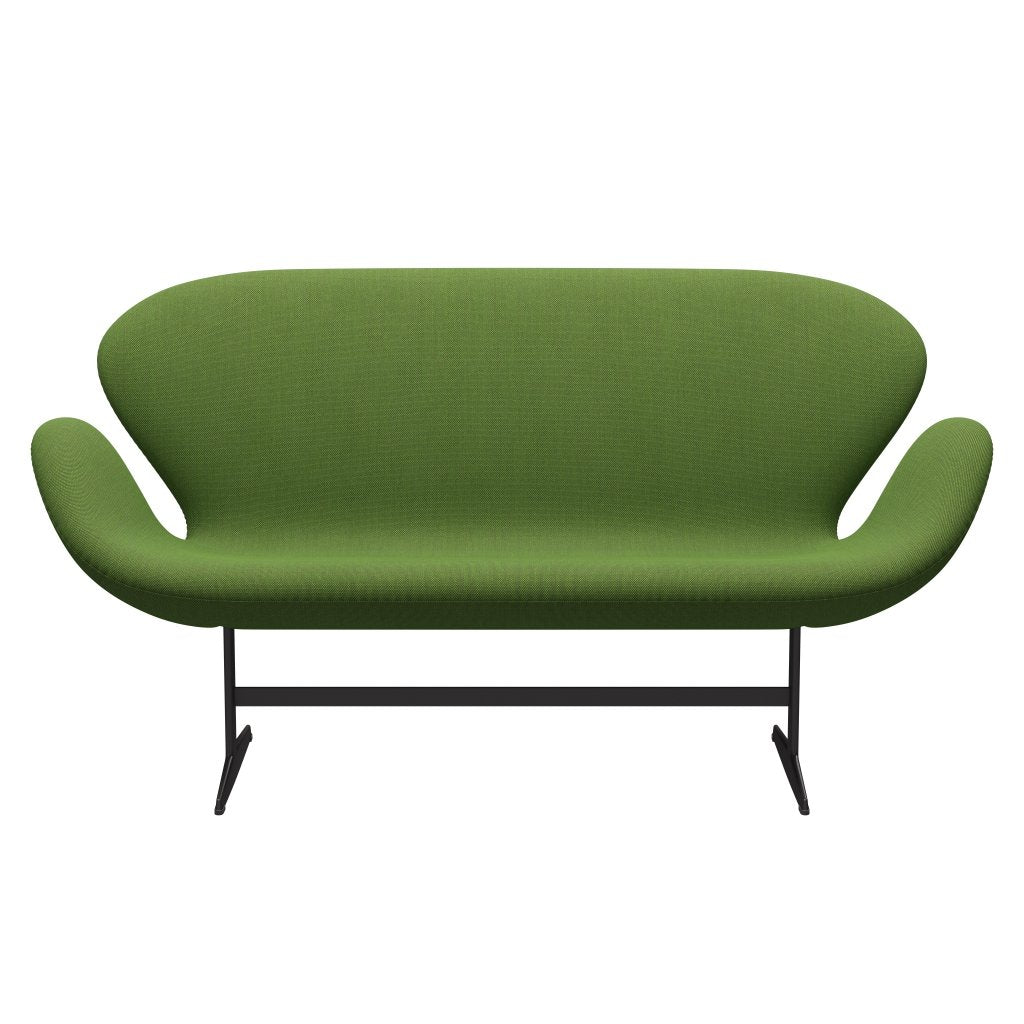 [product_category]-Fritz Hansen Swan Sofa 2 Seater, Warm Graphite/Steelcut Trio Grass Green-Fritz Hansen-3321-STR953-WGBASE-FRI-1