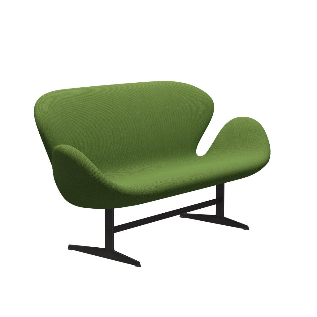 [product_category]-Fritz Hansen Swan Sofa 2 Seater, Warm Graphite/Steelcut Trio Grass Green-Fritz Hansen-3321-STR953-WGBASE-FRI-2