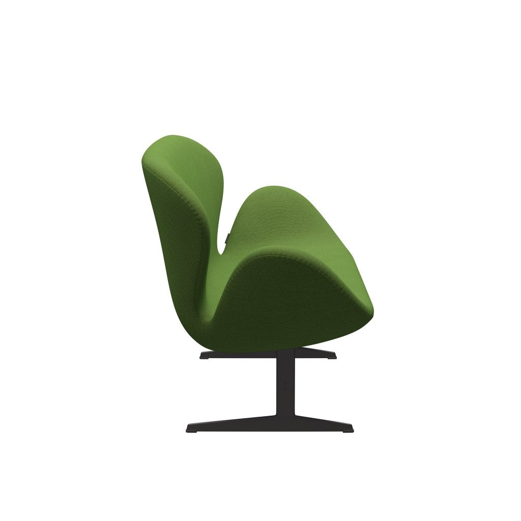 [product_category]-Fritz Hansen Swan Sofa 2 Seater, Warm Graphite/Steelcut Trio Grass Green-Fritz Hansen-3321-STR953-WGBASE-FRI-3