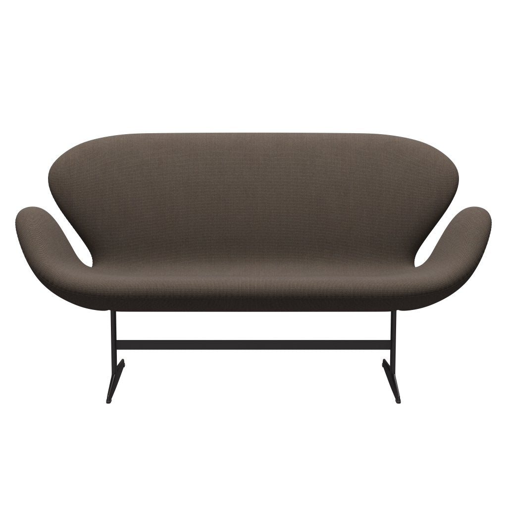 [product_category]-Fritz Hansen Swan Sofa 2 Seater, Warm Graphite/Steelcut Trio Grey/Brown-Fritz Hansen-3321-STR376-WGBASE-FRI-1