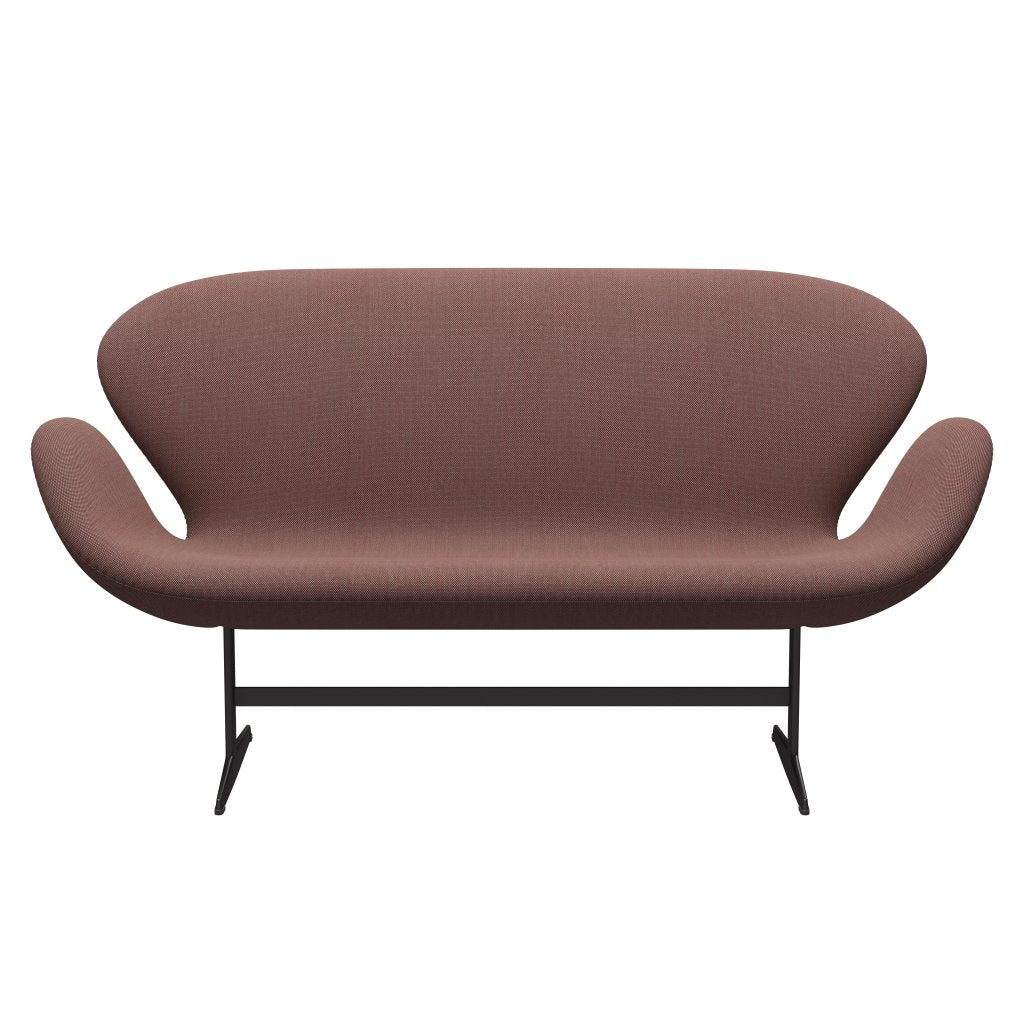 [product_category]-Fritz Hansen Swan Sofa 2 Seater, Warm Graphite/Steelcut Trio Light Brown & Red/Green-Fritz Hansen-3321-STR645-WGBASE-FRI-1