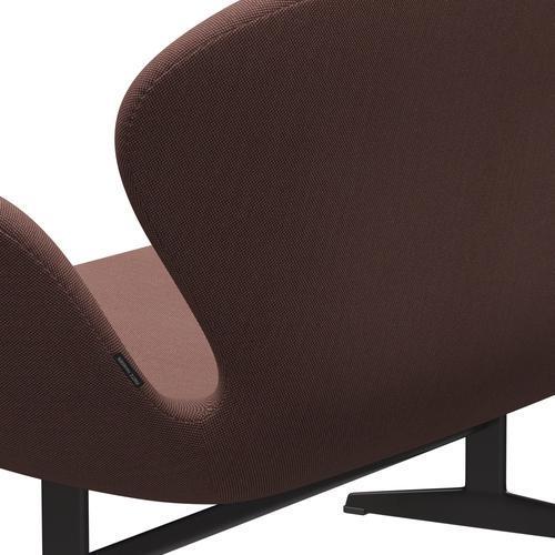 [product_category]-Fritz Hansen Swan Sofa 2 Seater, Warm Graphite/Steelcut Trio Light Brown & Red/Green-Fritz Hansen-3321-STR645-WGBASE-FRI-5