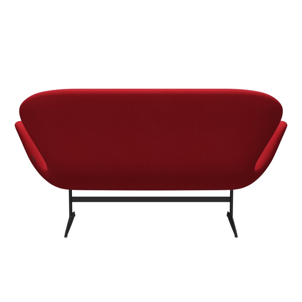 [product_category]-Fritz Hansen Swan Sofa 2 Seater, Warm Graphite/Steelcut Trio Light Red-Fritz Hansen-3321-STR666-WGBASE-FRI-4