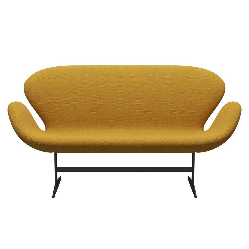 [product_category]-Fritz Hansen Swan Sofa 2 Seater, Warm Graphite/Steelcut Trio Mustard-Fritz Hansen-3321-STR453-WGBASE-FRI-1