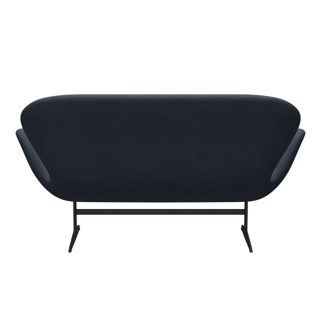 [product_category]-Fritz Hansen Swan Sofa 2 Seater, Warm Graphite/Steelcut Trio Olive Green/Turquoise-Fritz Hansen-3321-STR883-WGBASE-FRI-4