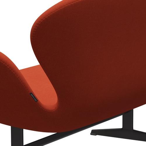 [product_category]-Fritz Hansen Swan Sofa 2 Seater, Warm Graphite/Steelcut Trio Orange-Fritz Hansen-3321-STR533-WGBASE-FRI-5