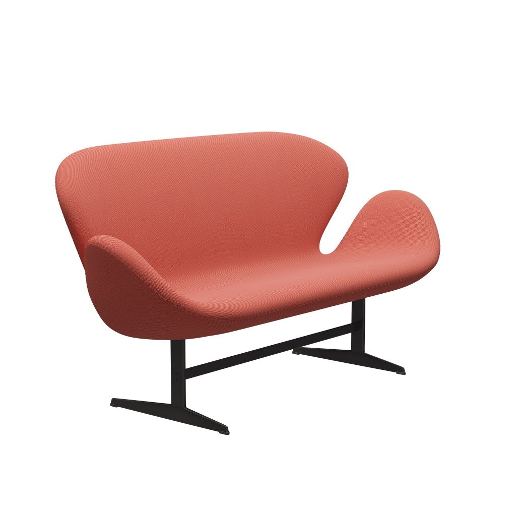 [product_category]-Fritz Hansen Swan Sofa 2 Seater, Warm Graphite/Steelcut Trio Pink/Orange-Fritz Hansen-3321-STR526-WGBASE-FRI-2