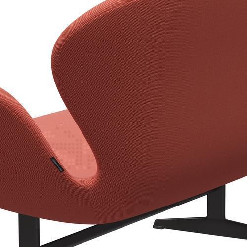 [product_category]-Fritz Hansen Swan Sofa 2 Seater, Warm Graphite/Steelcut Trio Pink/Orange-Fritz Hansen-3321-STR526-WGBASE-FRI-5