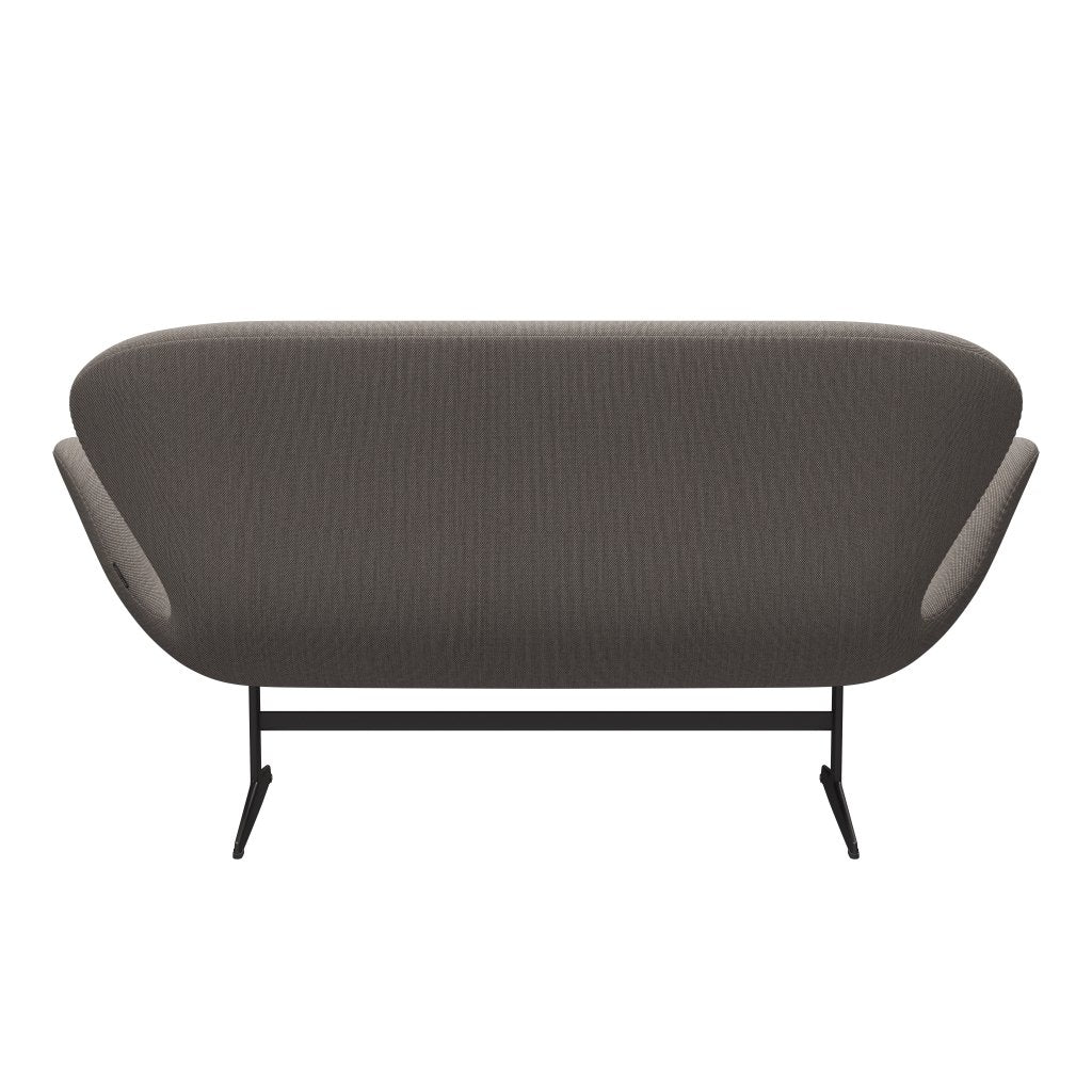 [product_category]-Fritz Hansen Swan Sofa 2 Seater, Warm Graphite/Steelcut Trio Pink/White/Black-Fritz Hansen-3321-STR616-WGBASE-FRI-4
