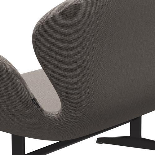 [product_category]-Fritz Hansen Swan Sofa 2 Seater, Warm Graphite/Steelcut Trio Pink/White/Black-Fritz Hansen-3321-STR616-WGBASE-FRI-5