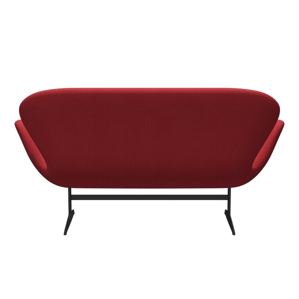 [product_category]-Fritz Hansen Swan Sofa 2 Seater, Warm Graphite/Steelcut Trio Red-Fritz Hansen-3321-STR553-WGBASE-FRI-4