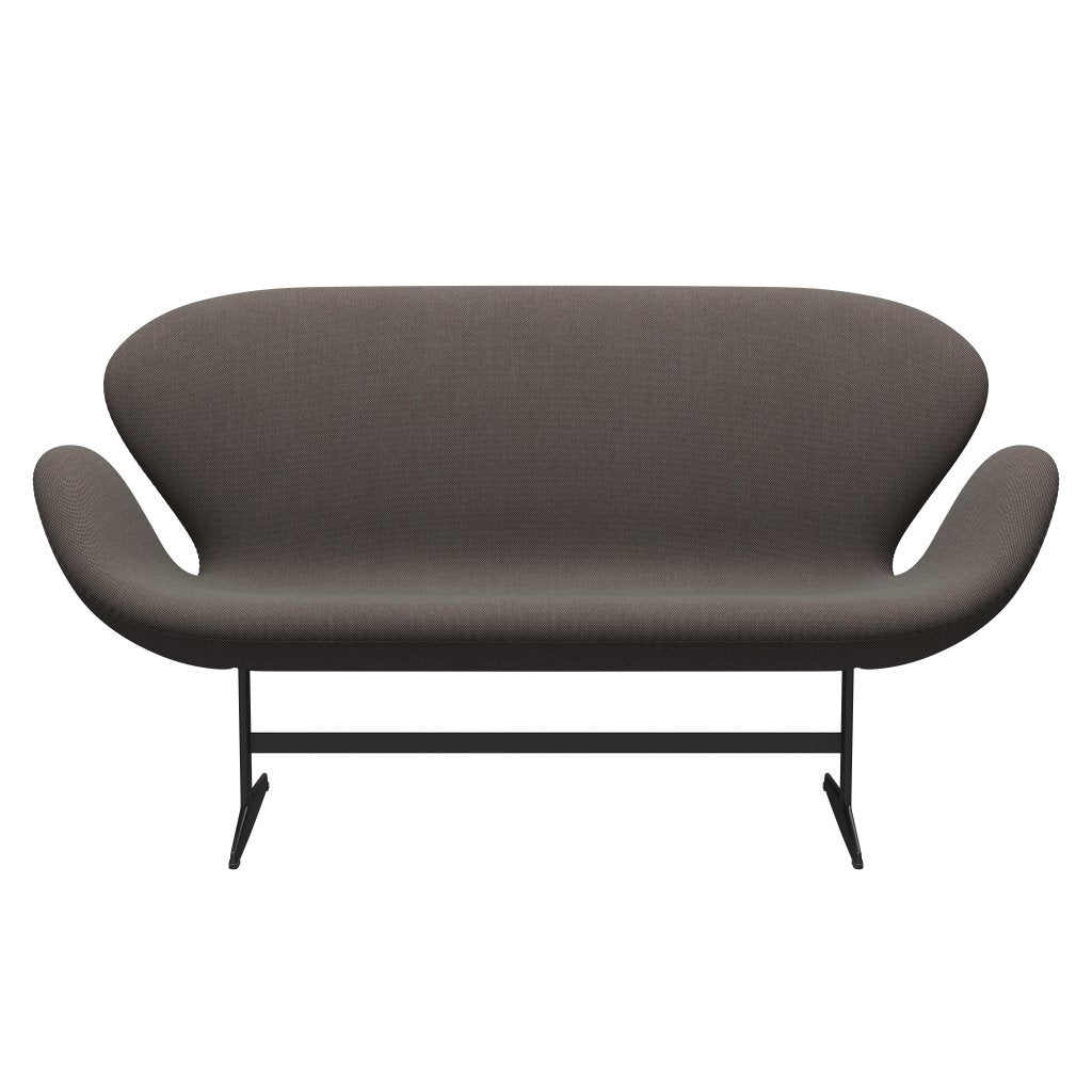 [product_category]-Fritz Hansen Swan Sofa 2 Seater, Warm Graphite/Steelcut Trio Red/Light Brown-Fritz Hansen-3321-STR276-WGBASE-FRI-1
