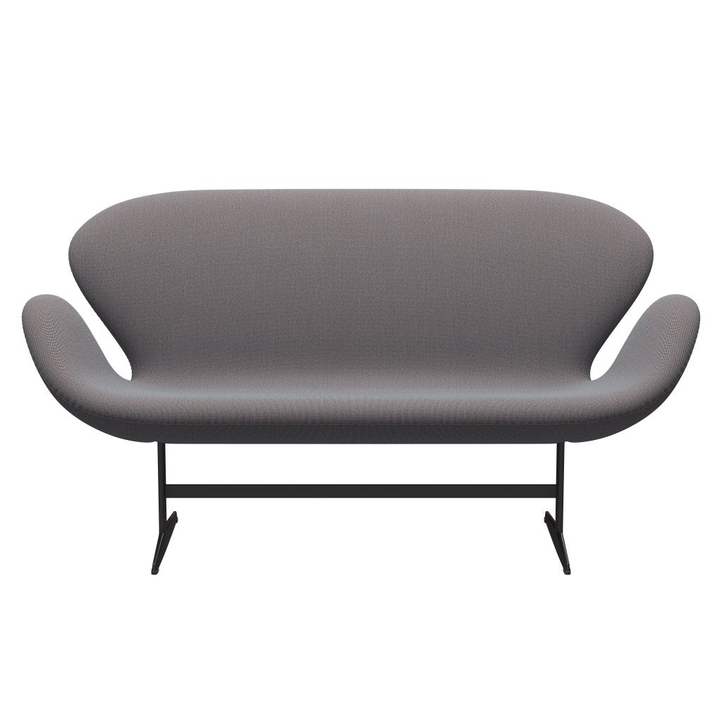 [product_category]-Fritz Hansen Swan Sofa 2 Seater, Warm Graphite/Steelcut Trio Soft Blue/Brown/Black-Fritz Hansen-3321-STR336-WGBASE-FRI-1