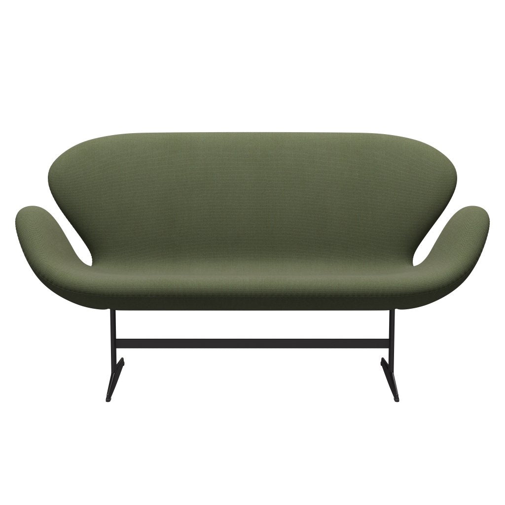 [product_category]-Fritz Hansen Swan Sofa 2 Seater, Warm Graphite/Steelcut Trio Soft Green-Fritz Hansen-3321-STR946-WGBASE-FRI-1