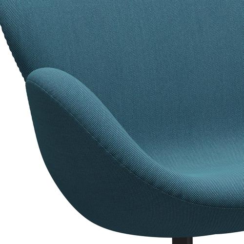 [product_category]-Fritz Hansen Swan Sofa 2 Seater, Warm Graphite/Steelcut Trio Turquoise-Fritz Hansen-3321-STR983-WGBASE-FRI-7