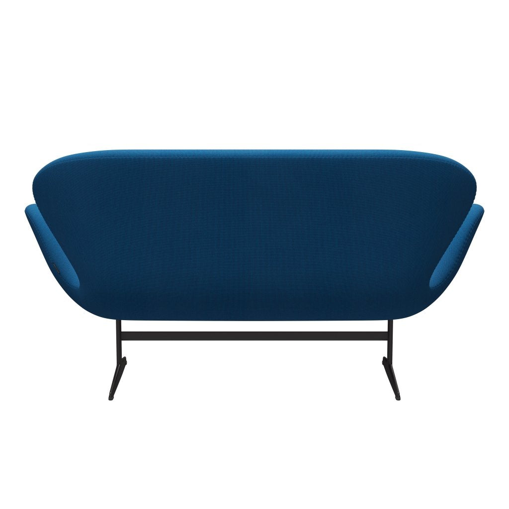 [product_category]-Fritz Hansen Swan Sofa 2 Seater, Warm Graphite/Steelcut Trio Turquoise/Blue-Fritz Hansen-3321-STR865-WGBASE-FRI-4