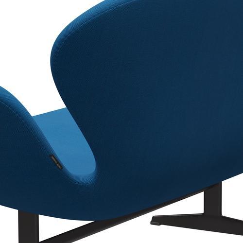 [product_category]-Fritz Hansen Swan Sofa 2 Seater, Warm Graphite/Steelcut Trio Turquoise/Blue-Fritz Hansen-3321-STR865-WGBASE-FRI-5
