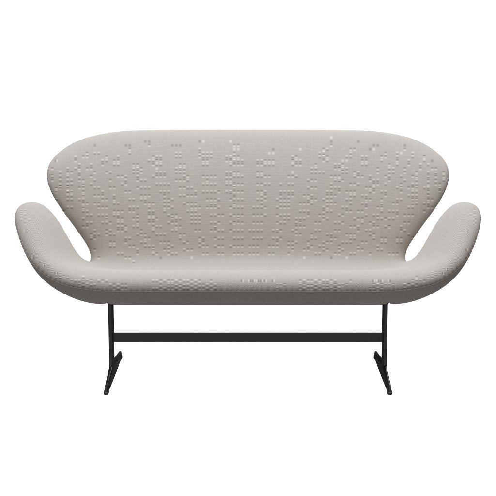 [product_category]-Fritz Hansen Swan Sofa 2 Seater, Warm Graphite/Steelcut Trio White & Grey-Fritz Hansen-3321-STR205-WGBASE-FRI-1