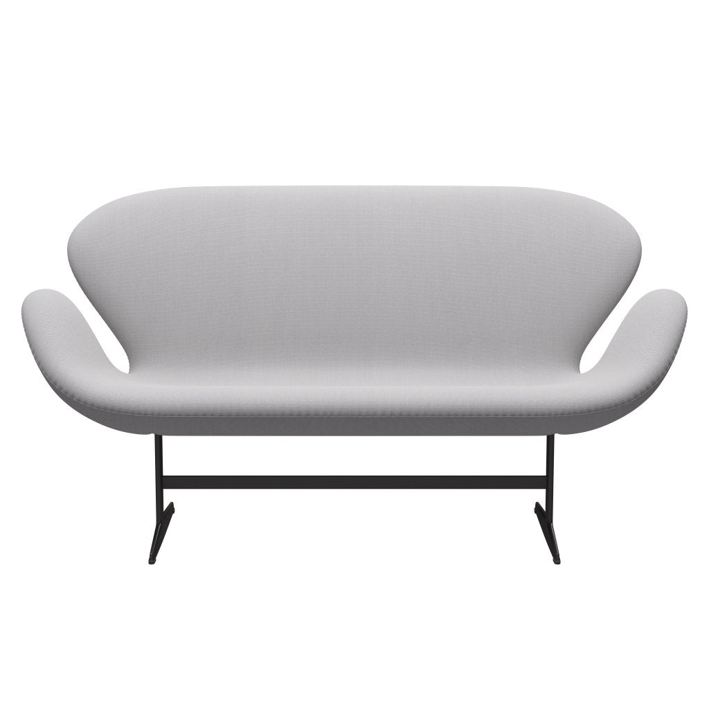 [product_category]-Fritz Hansen Swan Sofa 2 Seater, Warm Graphite/Steelcut Trio White & Light Grey-Fritz Hansen-3321-STR105-WGBASE-FRI-1