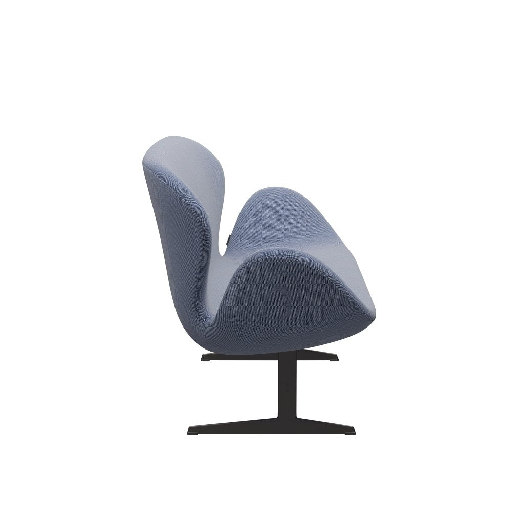 [product_category]-Fritz Hansen Swan Sofa 2 Seater, Warm Graphite/Steelcut Trio White/Blue-Fritz Hansen-3321-STR716-WGBASE-FRI-3