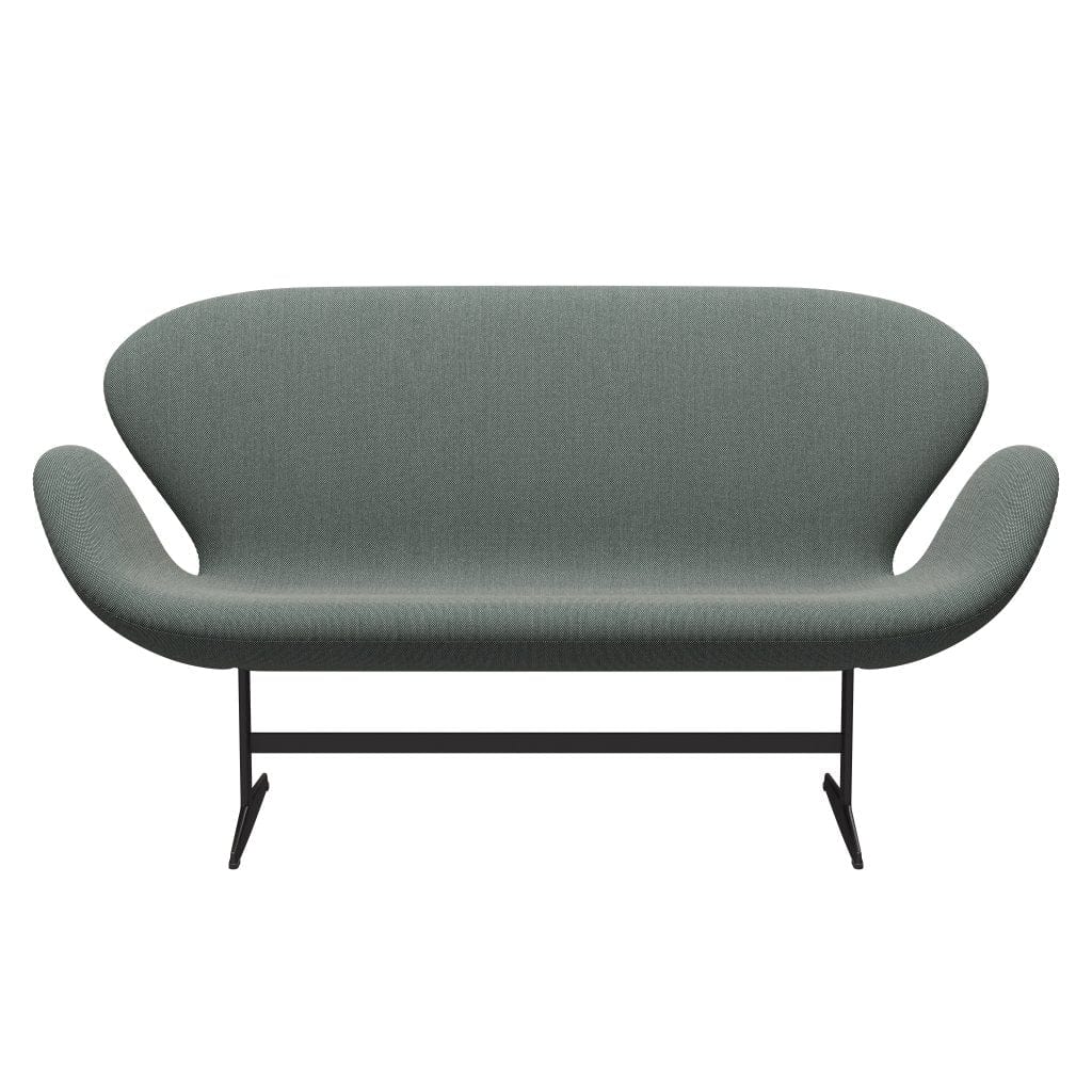 [product_category]-Fritz Hansen Swan Sofa 2 Seater, Warm Graphite/Steelcut Trio White/Dark Green-Fritz Hansen-3321-STR916-WGBASE-FRI-1