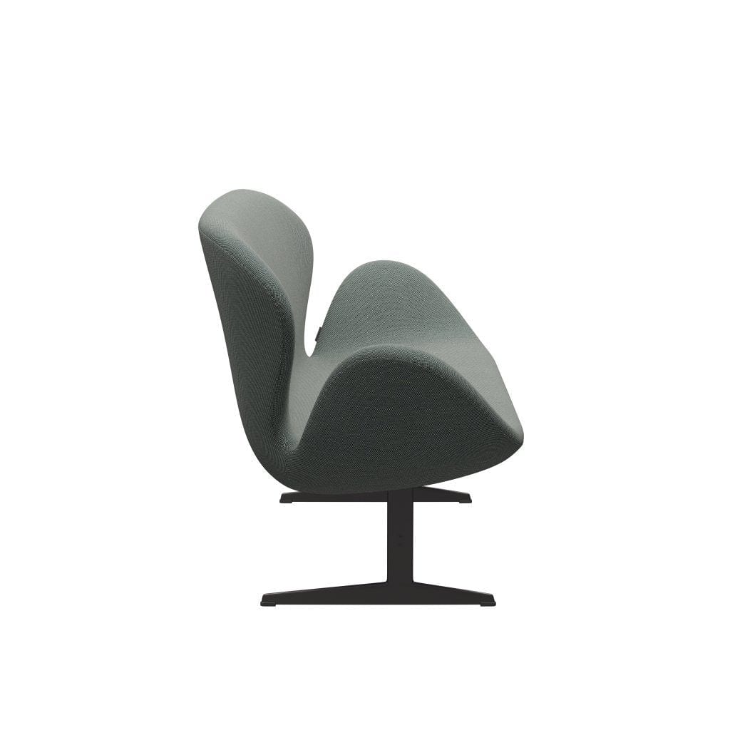 [product_category]-Fritz Hansen Swan Sofa 2 Seater, Warm Graphite/Steelcut Trio White/Dark Green-Fritz Hansen-3321-STR916-WGBASE-FRI-3