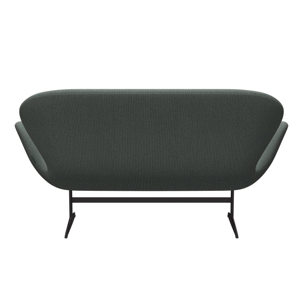 [product_category]-Fritz Hansen Swan Sofa 2 Seater, Warm Graphite/Steelcut Trio White/Dark Green-Fritz Hansen-3321-STR916-WGBASE-FRI-4