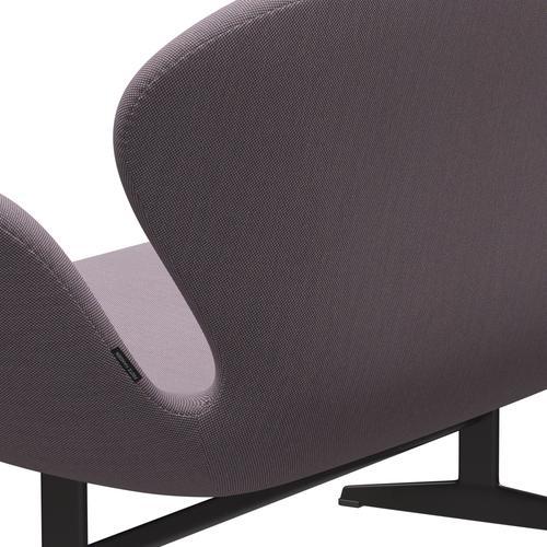[product_category]-Fritz Hansen Swan Sofa 2 Seater, Warm Graphite/Steelcut Trio White/Violet-Fritz Hansen-3321-STR806-WGBASE-FRI-5
