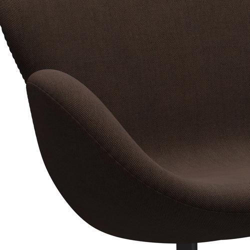 [product_category]-Fritz Hansen Swan Sofa 2 Seater, Warm Graphite/Sunniva Black/Chestnut-Fritz Hansen-3321-SV373-WGBASE-FRI-7