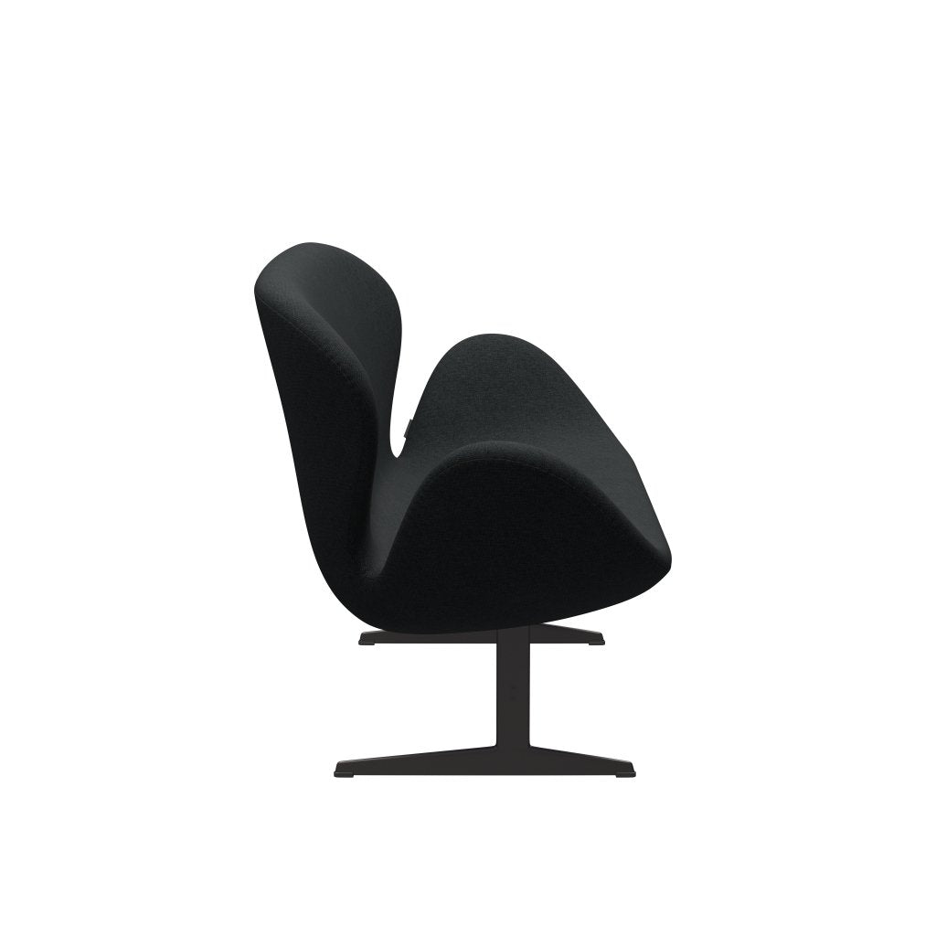 [product_category]-Fritz Hansen Swan Sofa 2 Seater, Warm Graphite/Sunniva Black/Dark Grey-Fritz Hansen-3321-SV183-WGBASE-FRI-3