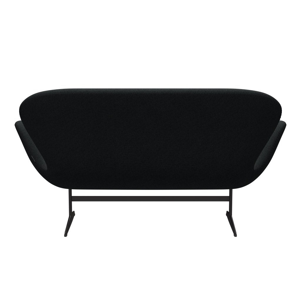 [product_category]-Fritz Hansen Swan Sofa 2 Seater, Warm Graphite/Sunniva Black/Dark Grey-Fritz Hansen-3321-SV183-WGBASE-FRI-4