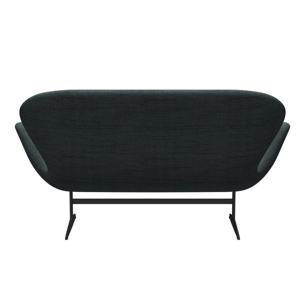 [product_category]-Fritz Hansen Swan Sofa 2 Seater, Warm Graphite/Sunniva Black/Light Blue-Fritz Hansen-3321-SV763-WGBASE-FRI-4