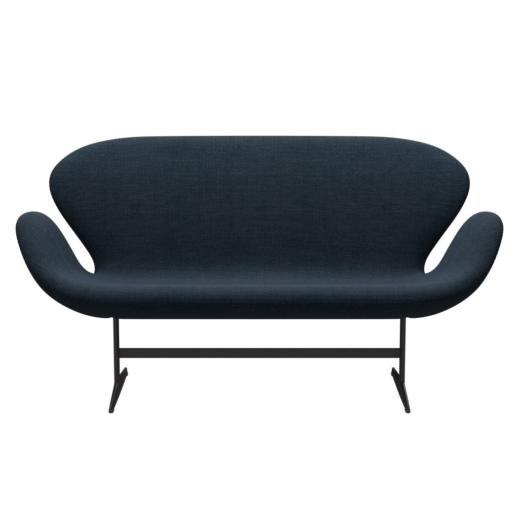 [product_category]-Fritz Hansen Swan Sofa 2 Seater, Warm Graphite/Sunniva Black/Navy-Fritz Hansen-3321-SV783-WGBASE-FRI-1