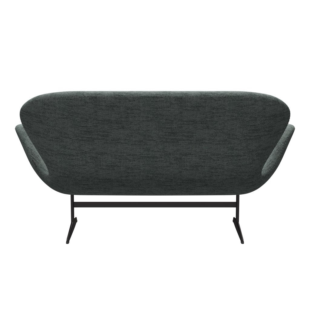 [product_category]-Fritz Hansen Swan Sofa 2 Seater, Warm Graphite/Sunniva Black/White-Fritz Hansen-3321-SV163-WGBASE-FRI-4