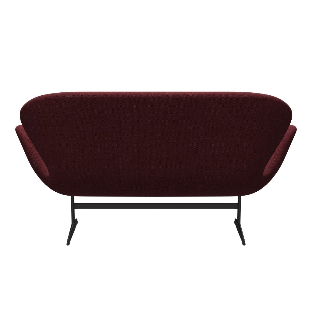 [product_category]-Fritz Hansen Swan Sofa 2 Seater, Warm Graphite/Sunniva Burgundy-Fritz Hansen-3321-SV662-WGBASE-FRI-4