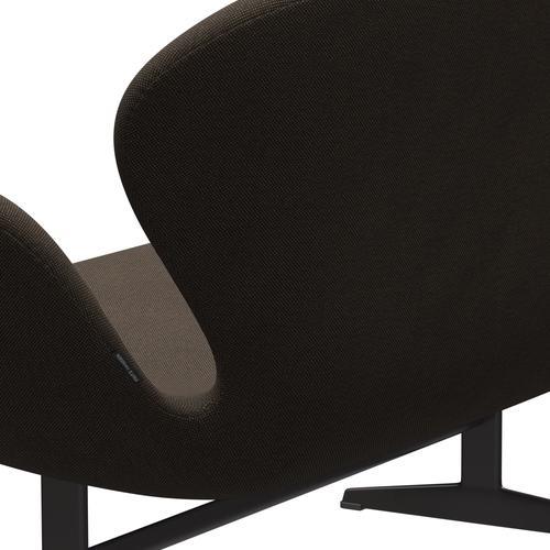 [product_category]-Fritz Hansen Swan Sofa 2 Seater, Warm Graphite/Sunniva Chocolate/Black-Fritz Hansen-3321-SV383-WGBASE-FRI-5
