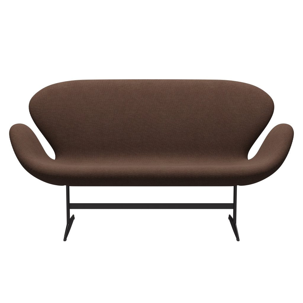 [product_category]-Fritz Hansen Swan Sofa 2 Seater, Warm Graphite/Sunniva Chocolate/Chestnut-Fritz Hansen-3321-SV363-WGBASE-FRI-1