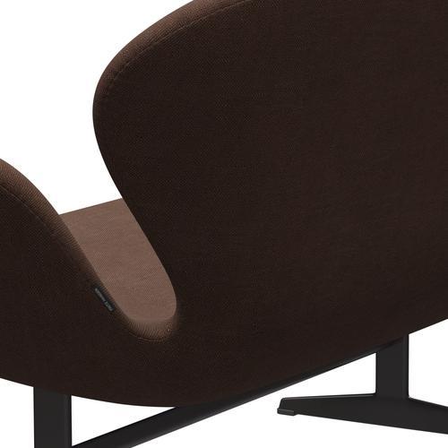 [product_category]-Fritz Hansen Swan Sofa 2 Seater, Warm Graphite/Sunniva Chocolate/Chestnut-Fritz Hansen-3321-SV363-WGBASE-FRI-5