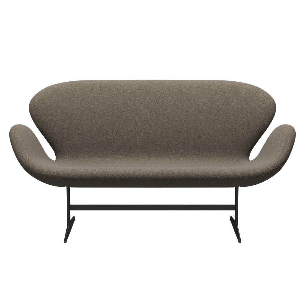 [product_category]-Fritz Hansen Swan Sofa 2 Seater, Warm Graphite/Sunniva Chocolate/Light Grey-Fritz Hansen-3321-SV353-WGBASE-FRI-1