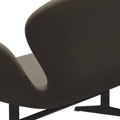 [product_category]-Fritz Hansen Swan Sofa 2 Seater, Warm Graphite/Sunniva Chocolate/Light Grey-Fritz Hansen-3321-SV353-WGBASE-FRI-5