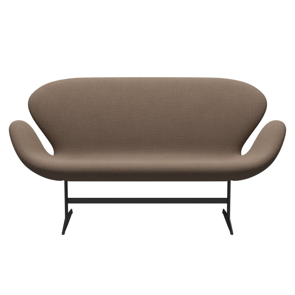 [product_category]-Fritz Hansen Swan Sofa 2 Seater, Warm Graphite/Sunniva Chocolate/Tan-Fritz Hansen-3321-SV253-WGBASE-FRI-1