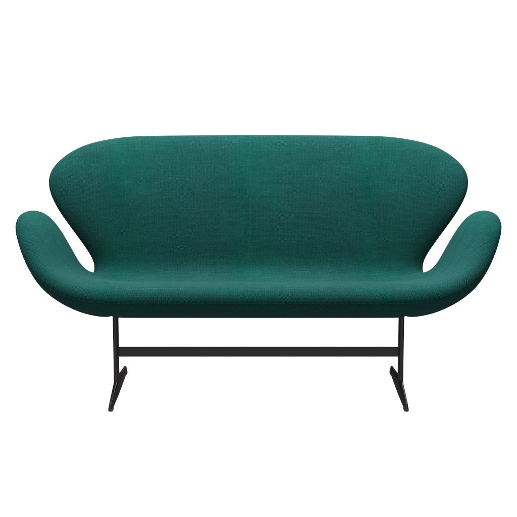 [product_category]-Fritz Hansen Swan Sofa 2 Seater, Warm Graphite/Sunniva Green-Fritz Hansen-3321-SV953-WGBASE-FRI-1