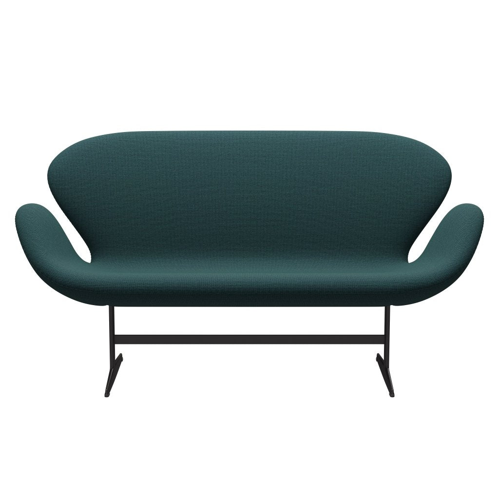 [product_category]-Fritz Hansen Swan Sofa 2 Seater, Warm Graphite/Sunniva Green/Grey-Fritz Hansen-3321-SV863-WGBASE-FRI-1