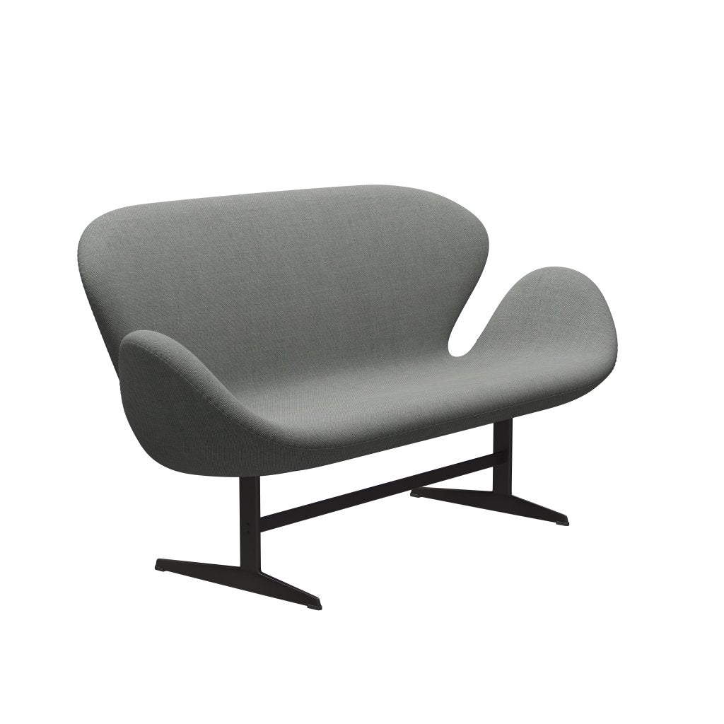 [product_category]-Fritz Hansen Swan Sofa 2 Seater, Warm Graphite/Sunniva Grey-Fritz Hansen-3321-SV242-WGBASE-FRI-2