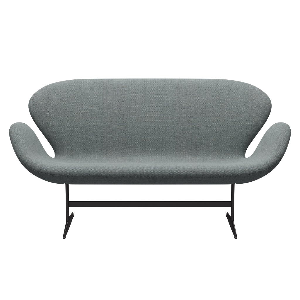 [product_category]-Fritz Hansen Swan Sofa 2 Seater, Warm Graphite/Sunniva Grey/Pale Green-Fritz Hansen-3321-SV152-WGBASE-FRI-1
