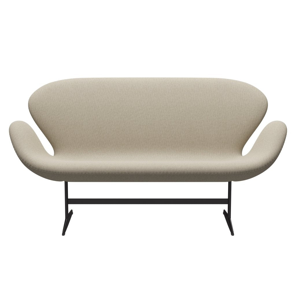 [product_category]-Fritz Hansen Swan Sofa 2 Seater, Warm Graphite/Sunniva Light Beige-Fritz Hansen-3321-SV233-WGBASE-FRI-1